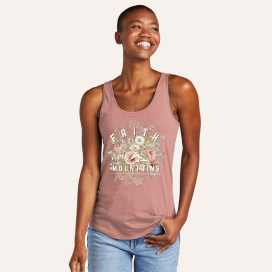 Faith to Move Mountains Christian Tank - Women