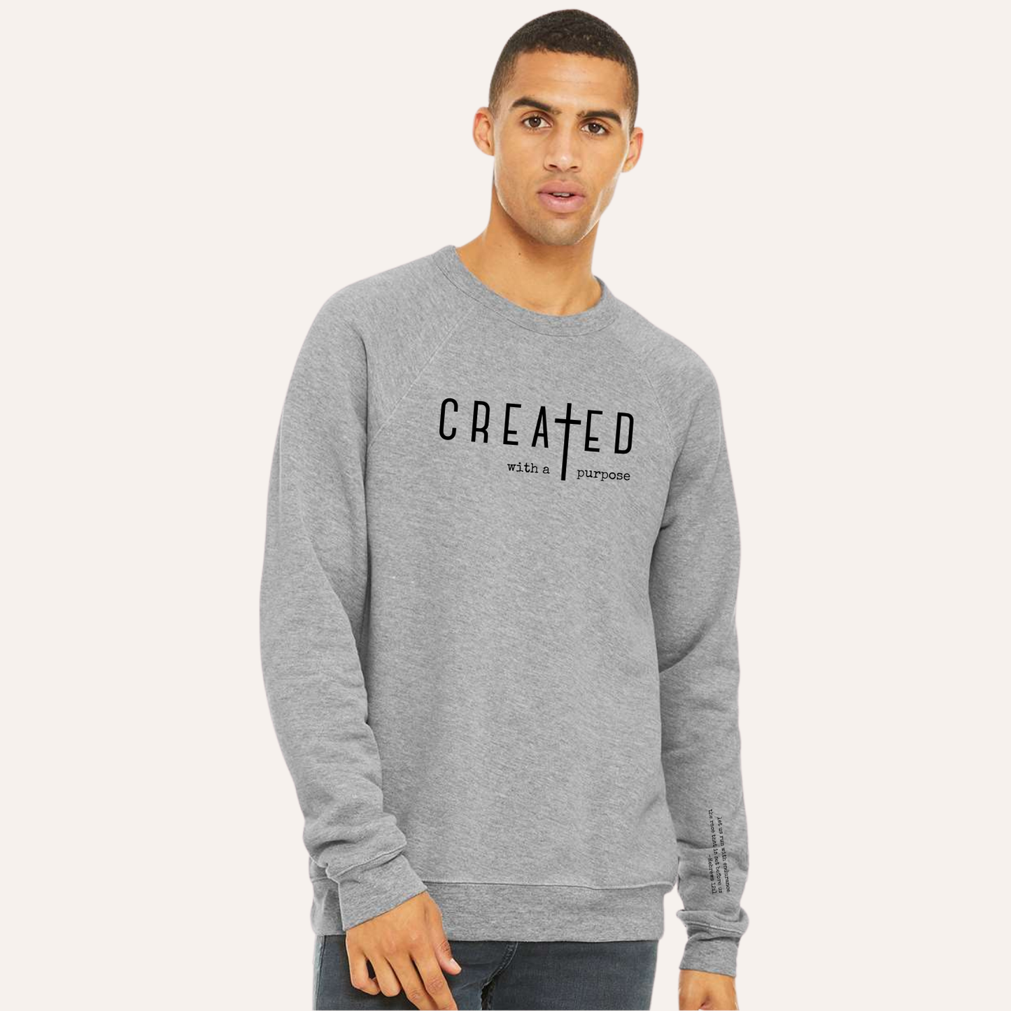 Created with Purpose Christian Crewneck - Adult Unisex
