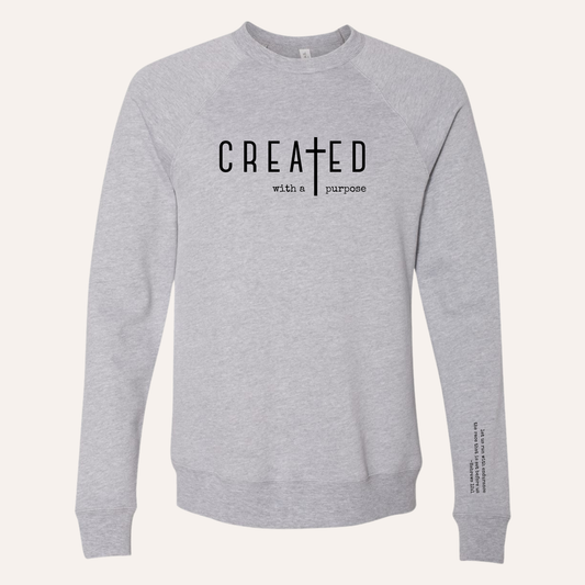 Created with Purpose Christian Crewneck - Adult Unisex