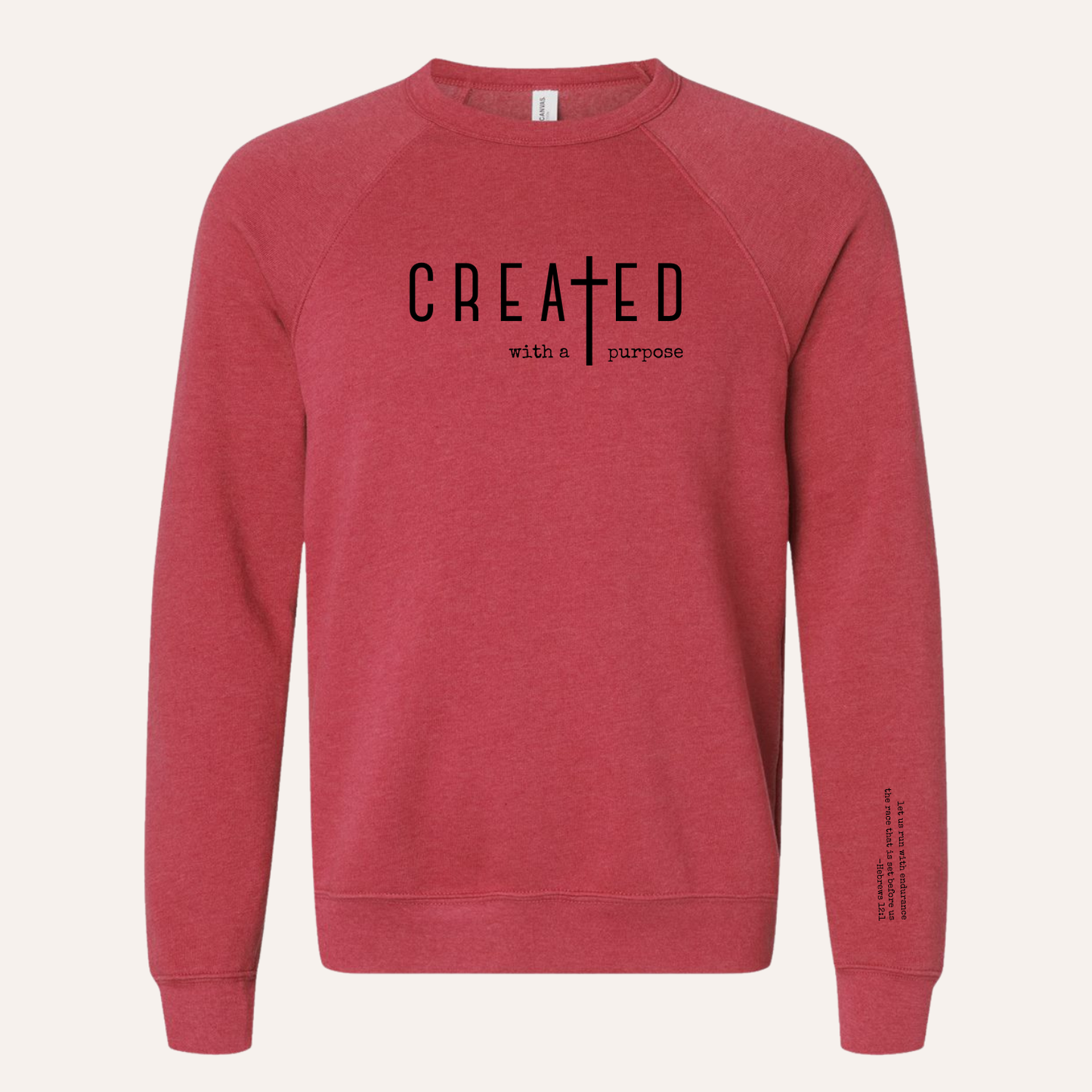 Created with Purpose Christian Crewneck - Adult Unisex