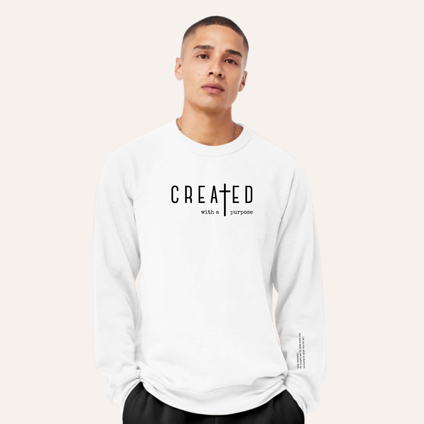 Created with Purpose Christian Crewneck - Adult Unisex