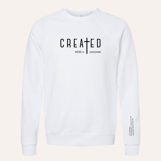 Created with Purpose Christian Crewneck - Adult Unisex
