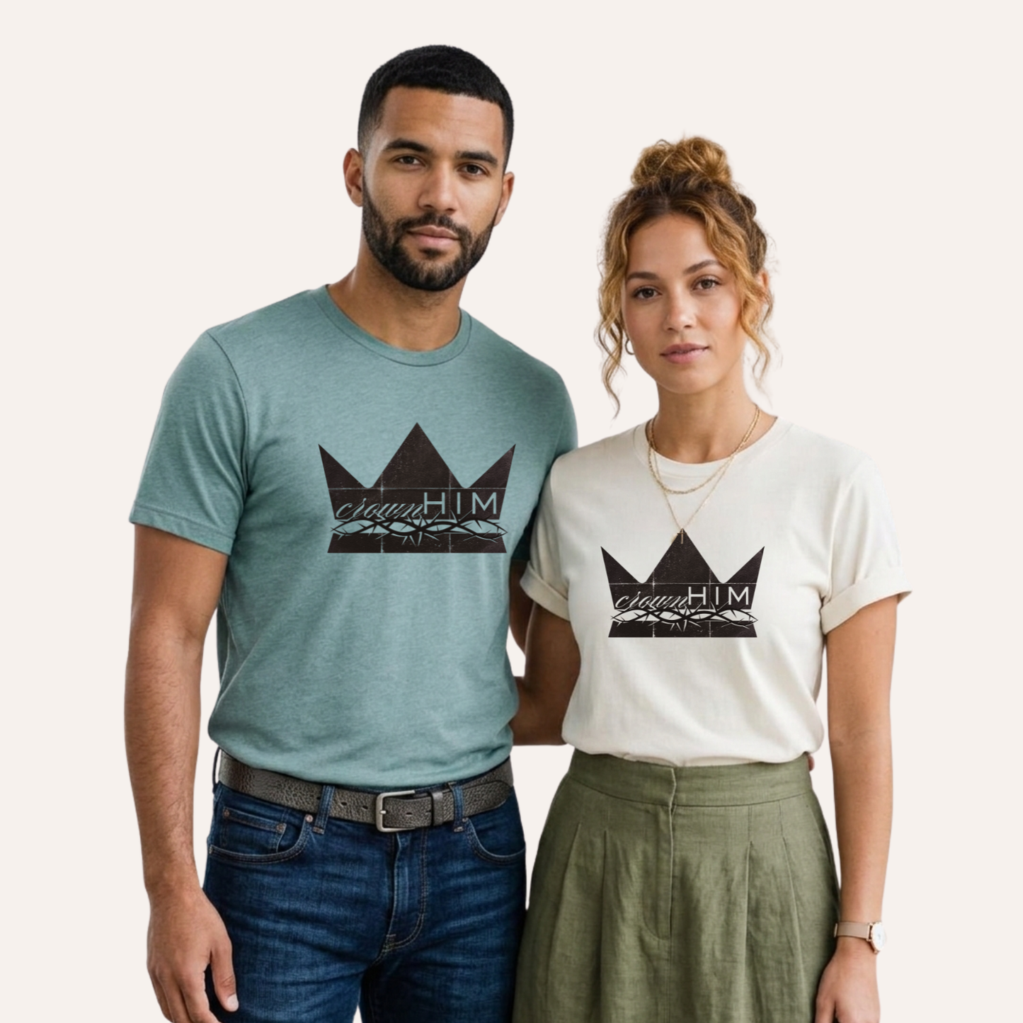 Crown Him Christian Easter Tee - Adult Unisex