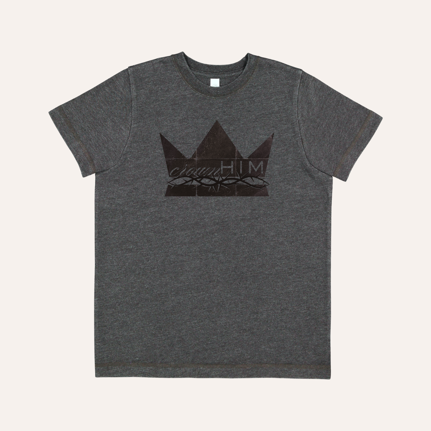Crown Him Christian Easter Tee - Youth