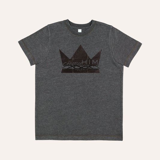 Crown Him Christian Easter Tee - Youth
