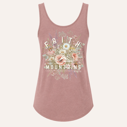 Faith to Move Mountains Christian Tank - Women
