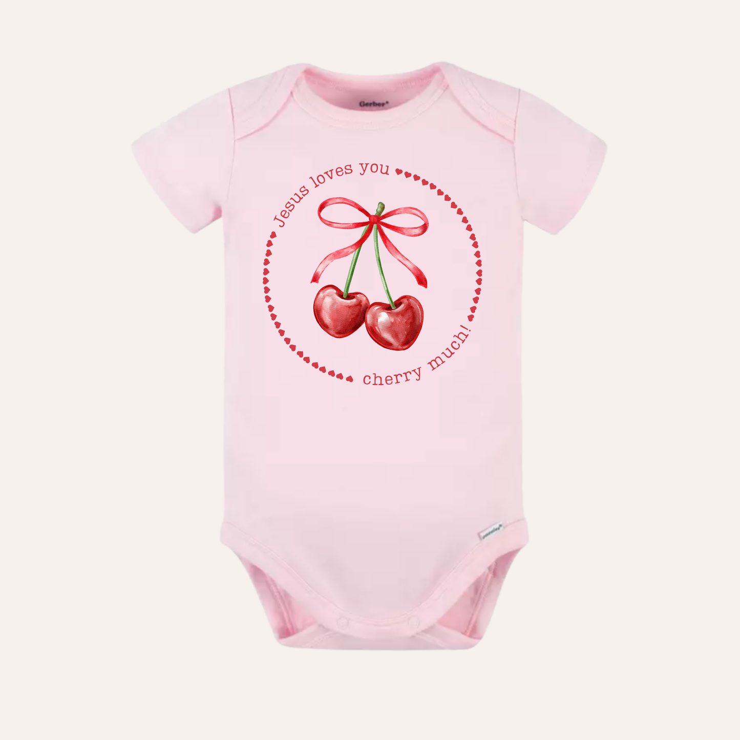 Jesus Loves You Cherry Much - Mama+Me Tee