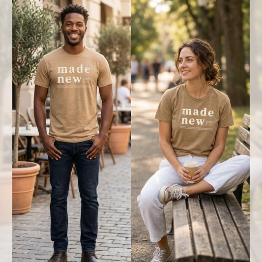 Made New Kintsugi Christian Easter Tee - Adult Unisex