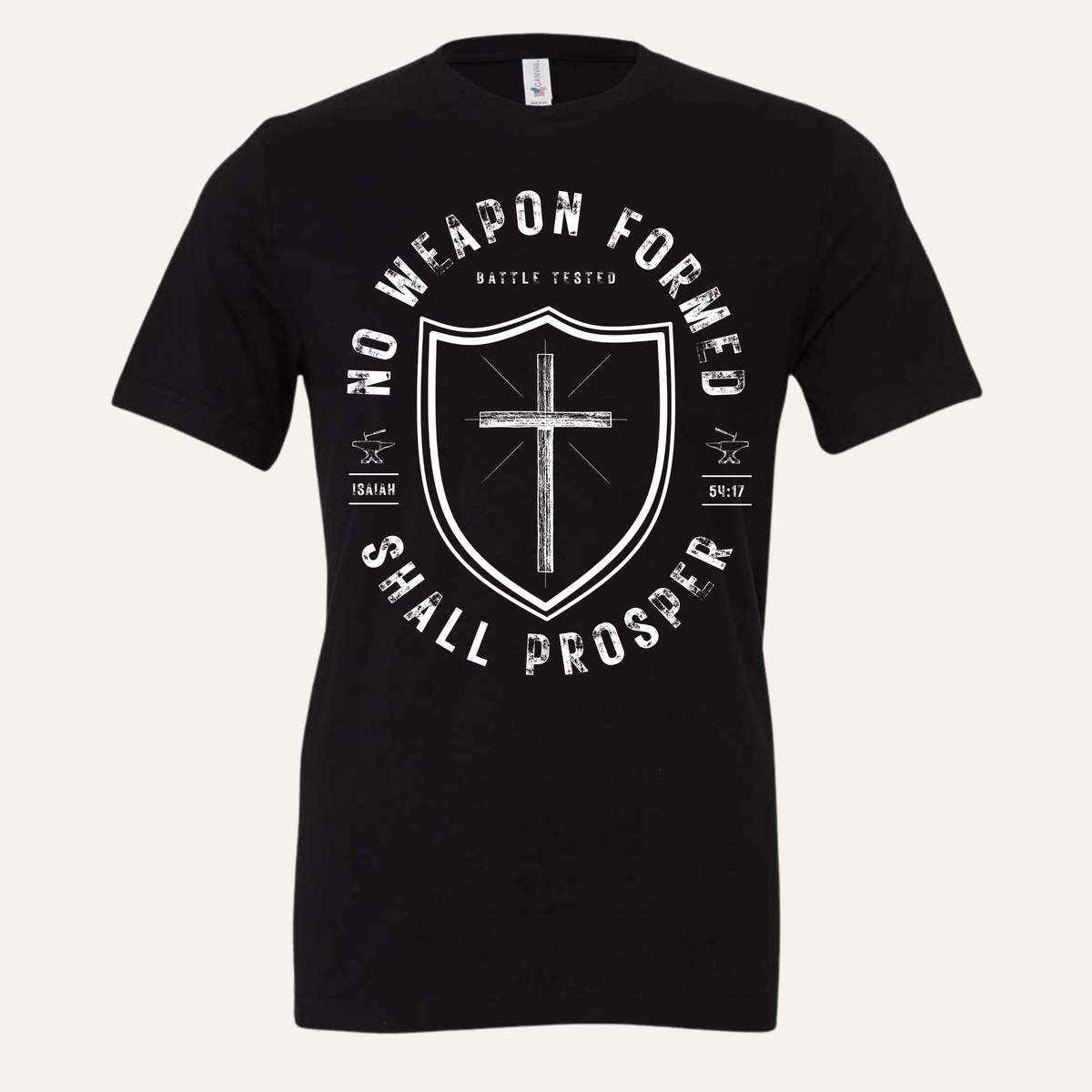 No Weapon Formed Shall Prosper Christian Tee - Adult Unisex