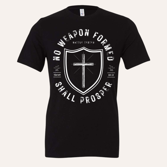 No Weapon Formed Shall Prosper Christian Tee - Adult Unisex