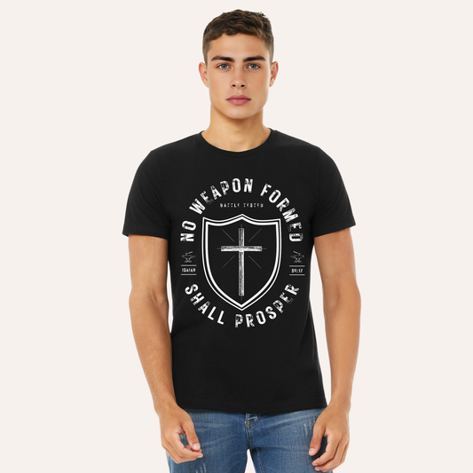 No Weapon Formed Shall Prosper Christian Tee - Adult Unisex
