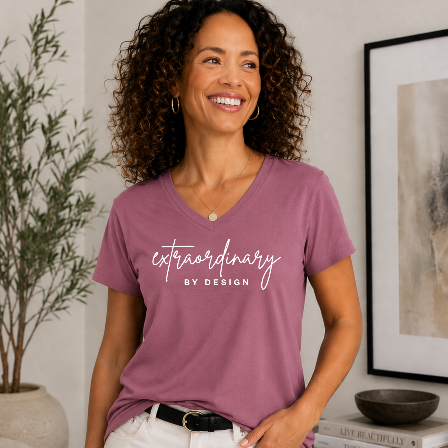 Extraordinary by Design FEW x WFCo. V-Neck Christian Tee - Women